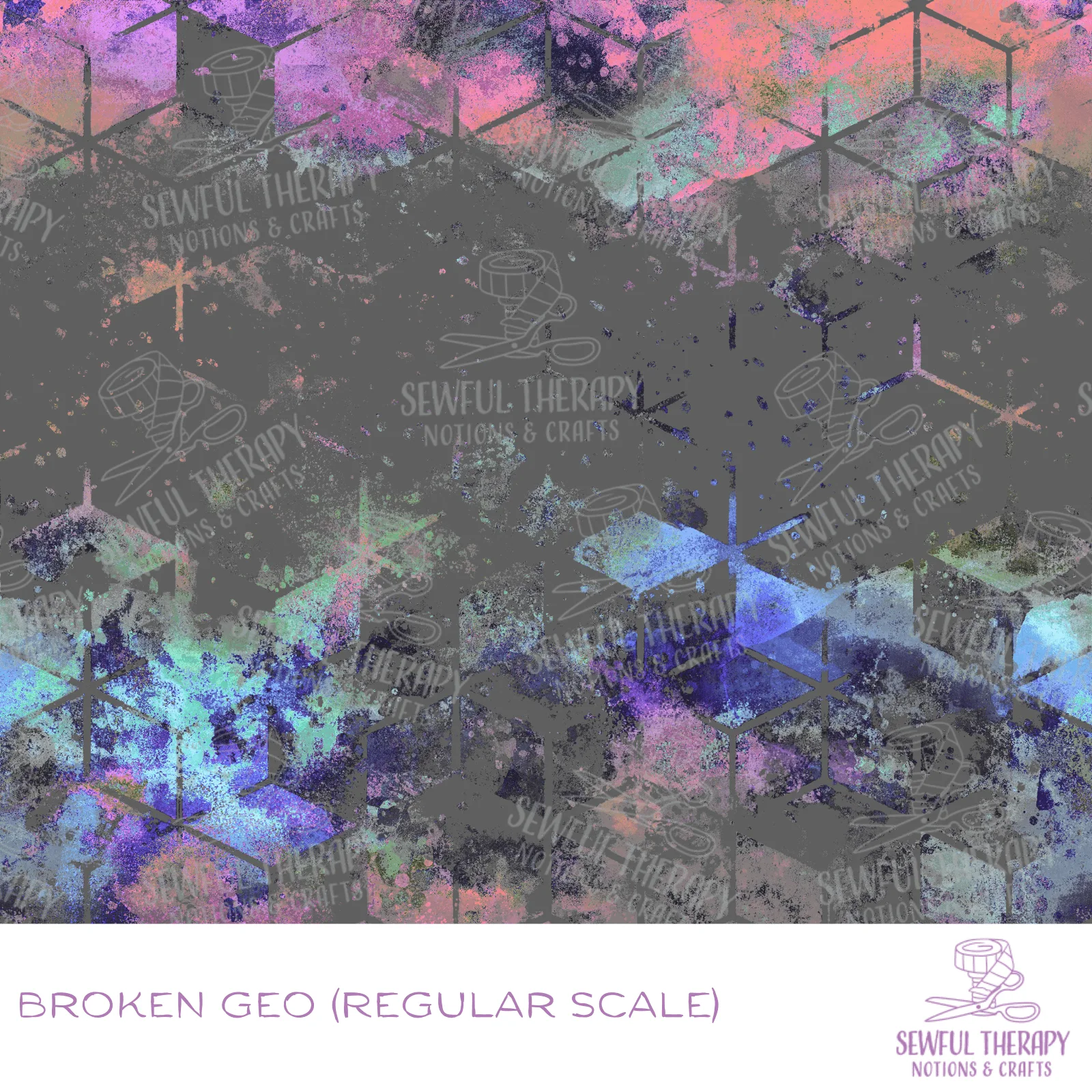 Sewful NON-Adhesive Hexatex 420D (Yard): Broken Geo