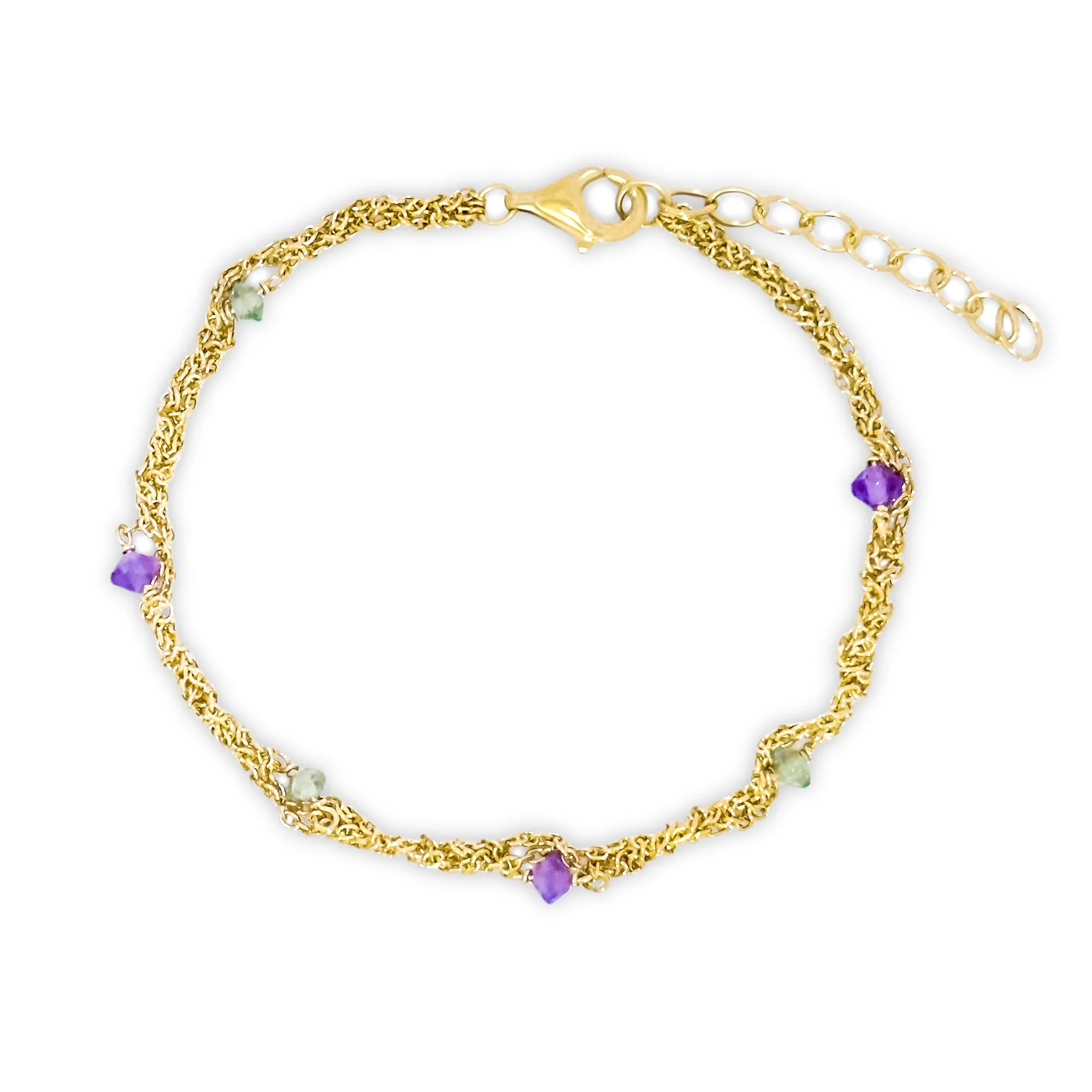 Melody Peridot Amethyst Armband