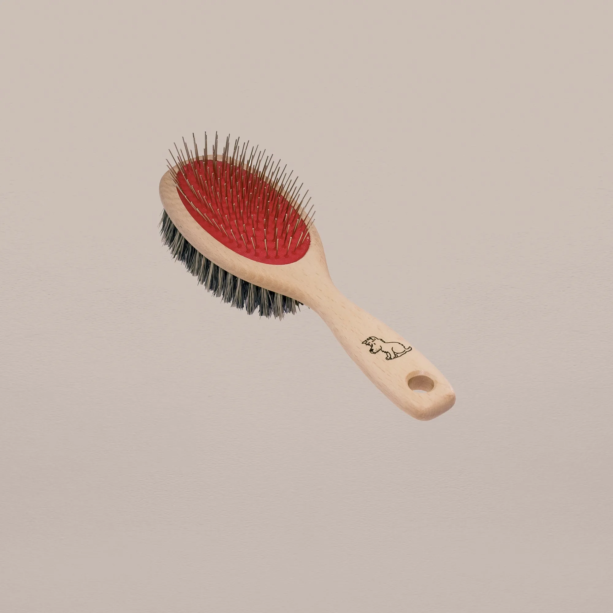 Beechwood Handle Dog Brush