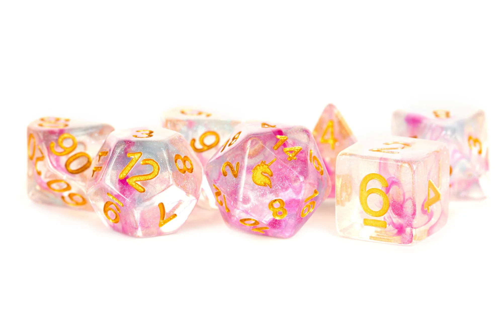 Fairy Floss 16mm Poly-Würfel-Set vs. Standard-Poly-Würfel
