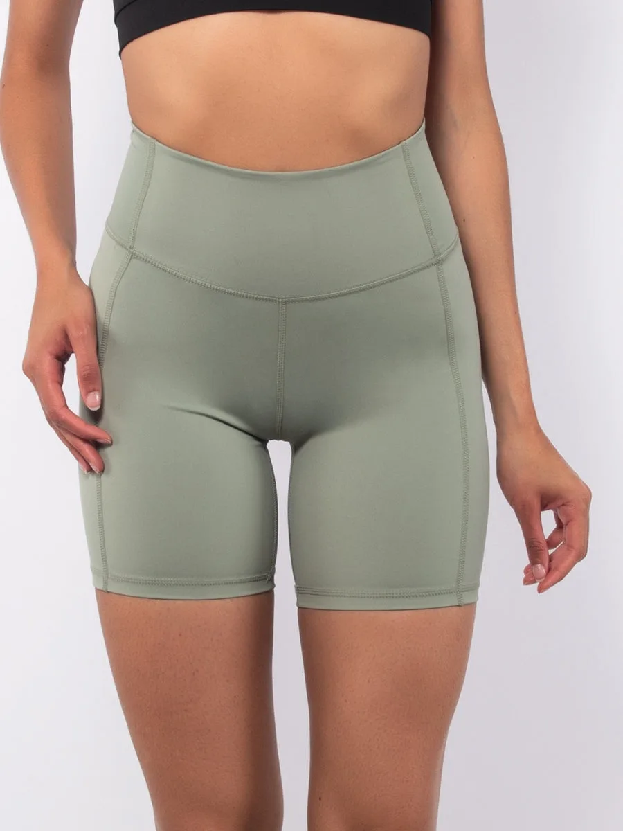 Pantaloncino ciclista Akty - VERDE MILITARE - AT01