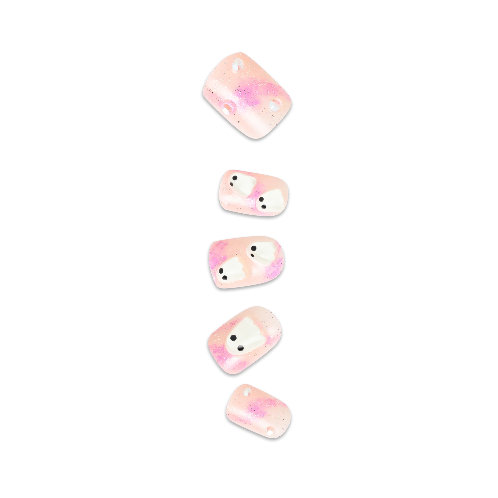 Uñas postizas Impress Design Halloween sin pegamento – Bloody Chic | Diseño, Rosa, Cortas, Squoval, Brilla en la oscuridad, Manicura