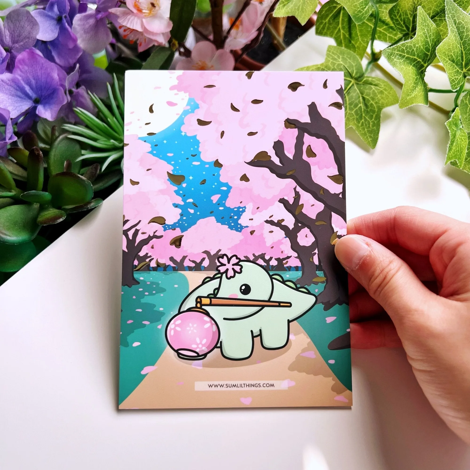 Journaling-Karte – Sakura Nohnoh – Goldfolie