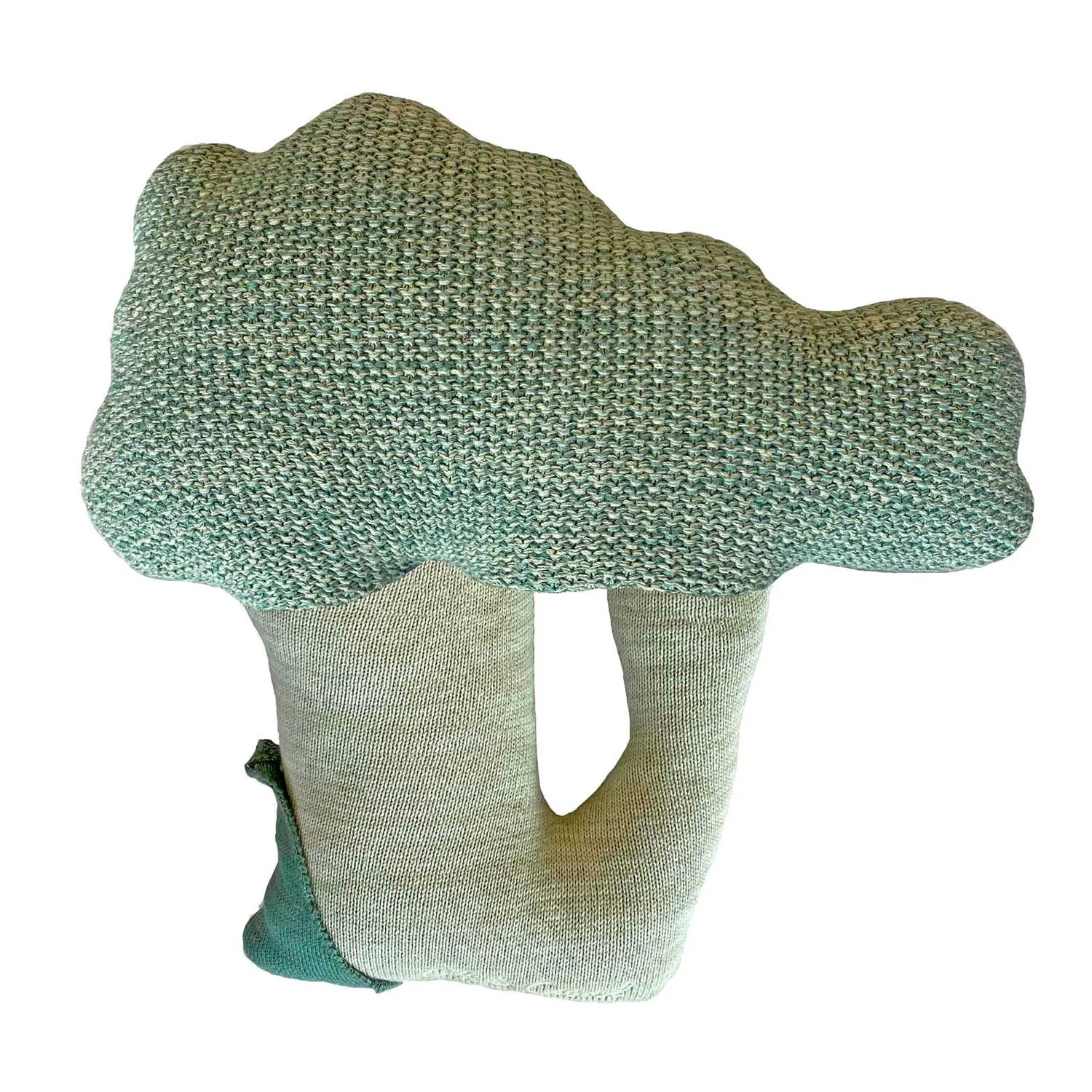Knitted Cushion Brucy the Broccoli: Playful Nursery Decor