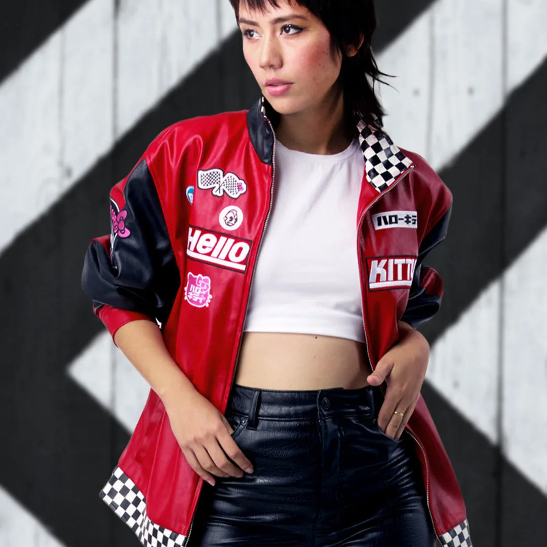 Hello Kitty® Tokyo Speed Red Moto Jacket von Kidrobot - Limited Edition