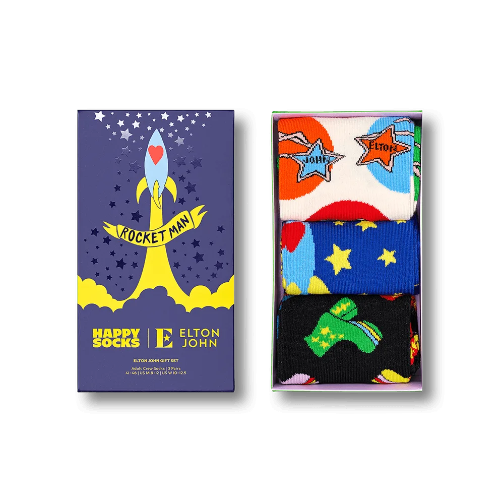 Elton John x Happy Socks 3-Pack Gift Set