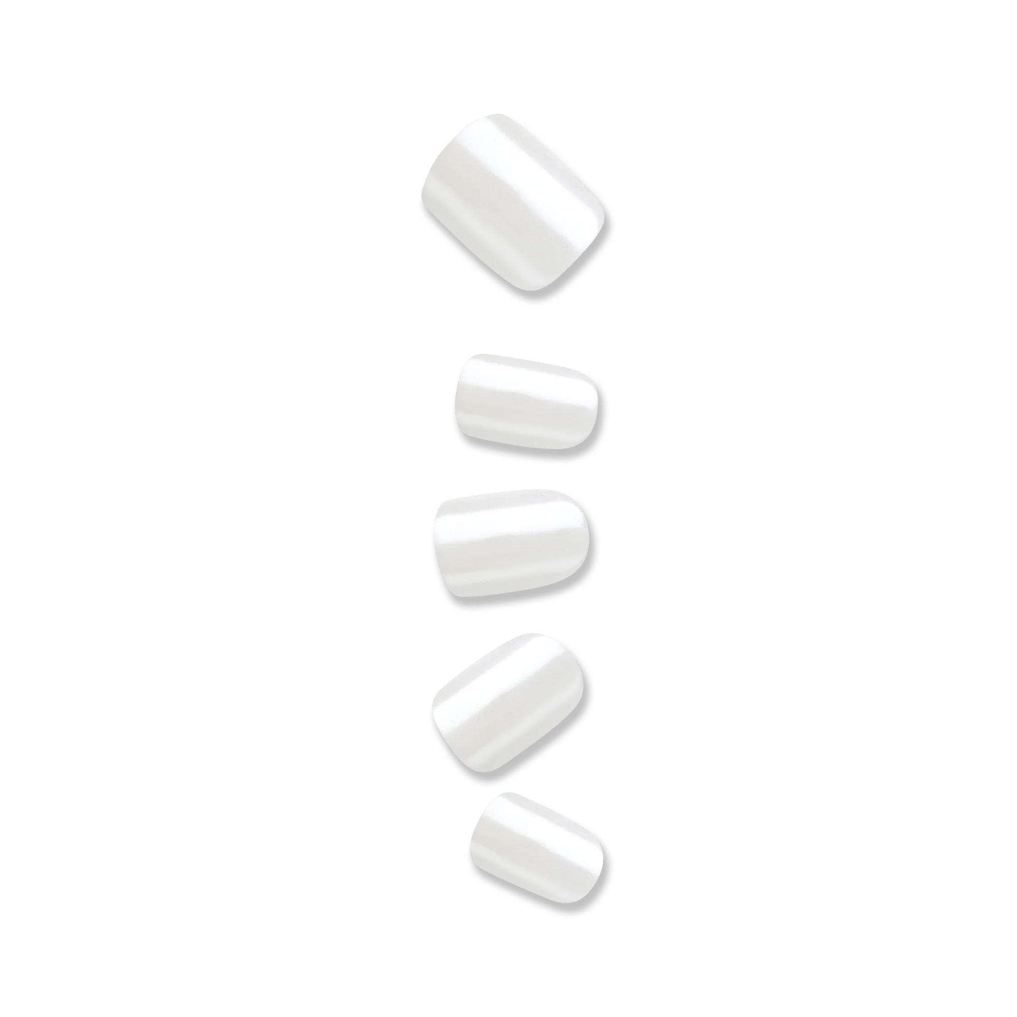colorFX by Impress Faux ongles pressés sans colle - Universal | Uni, Blanc, Court, Squoval, Manucure