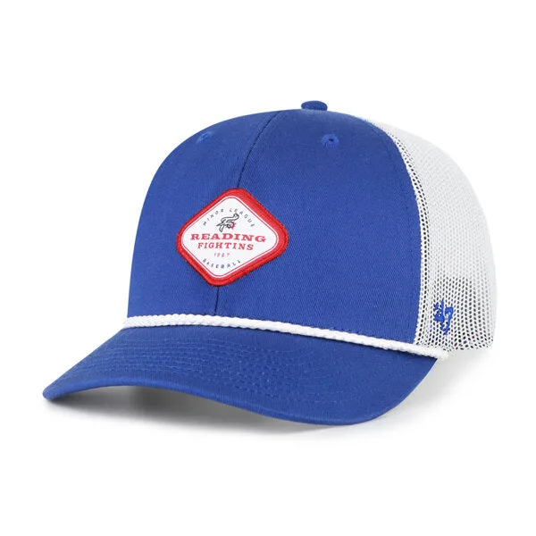 '47 Reading Fightin Phils Royal Trucker Rope Snapback Hat