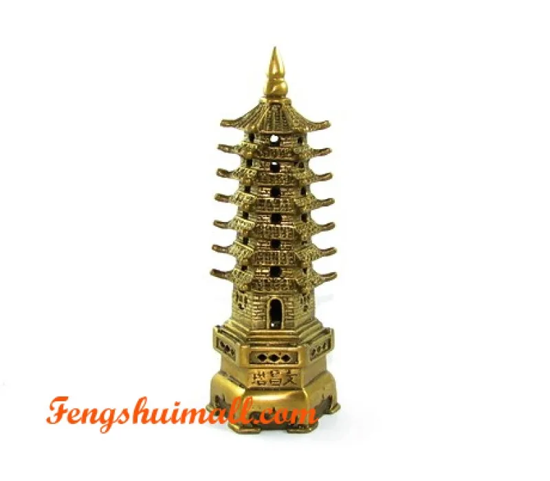 Brass 7-Level Feng Shui Pagoda