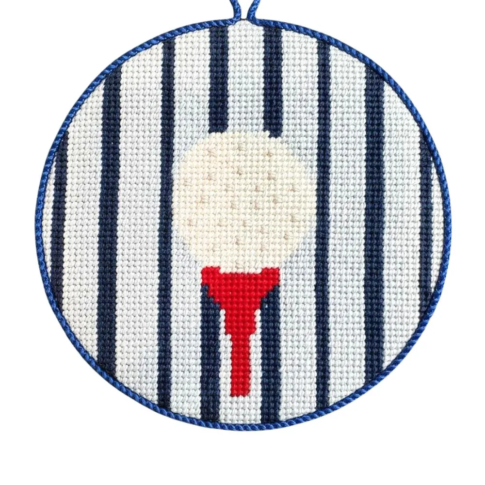 Golf Tee Needlepoint Ornament Kit