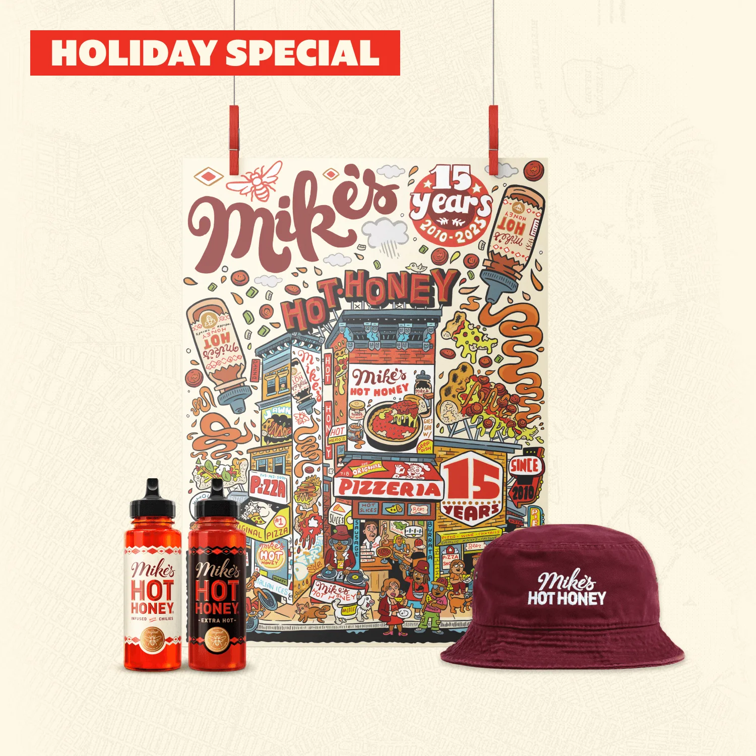 Mike's Hot Honey สำหรับของขวัญ: อธิบายชุด Holiday Host และชุด Essential