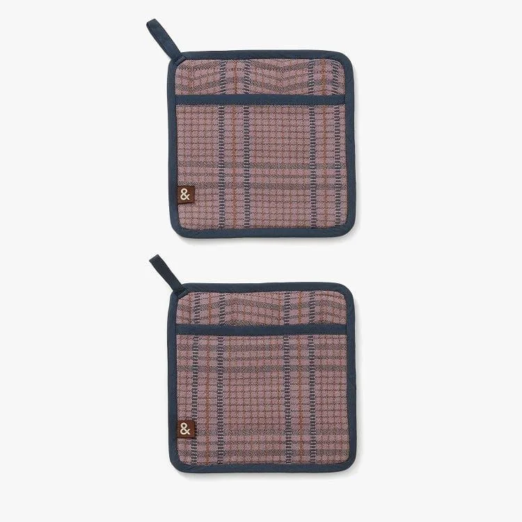 Hommeboys x H&B Lavender Grid Pot Holders