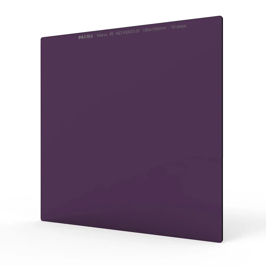 Nisi 150x150mm Nano IR Neutral Density filter – ND1000 (3.0) – 10 Stop