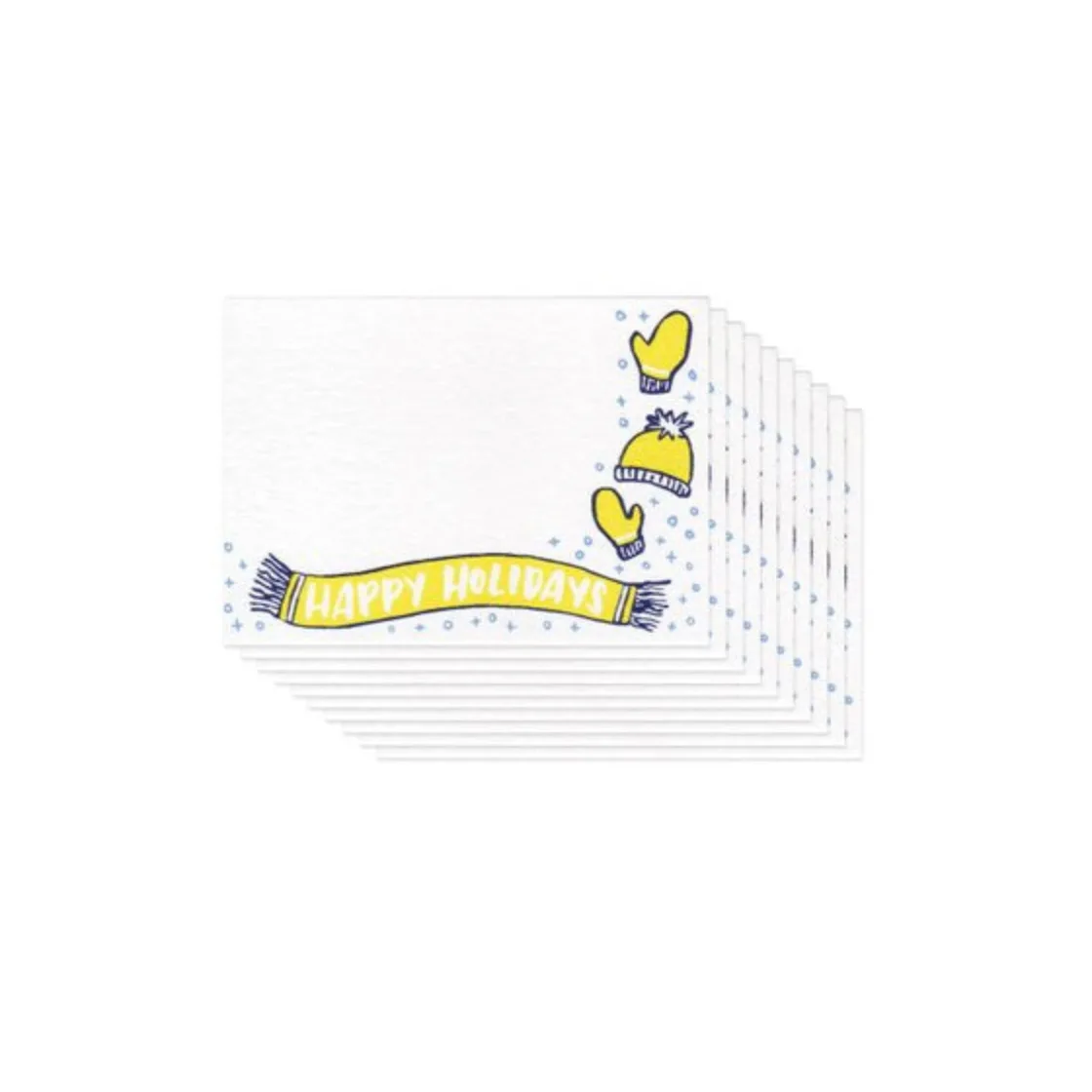 Coffret de 10 mini cartes moufles pour les fêtes