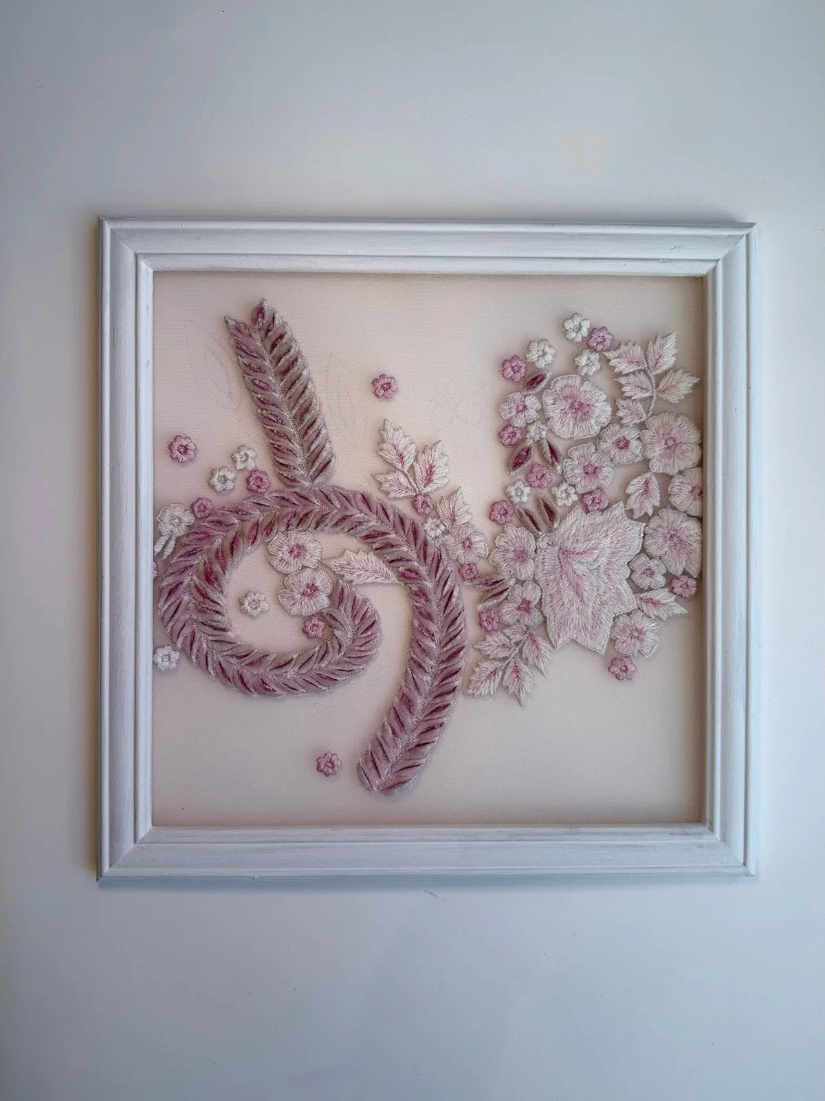 額装クチュール刺繍の署名確認(6ステップ)