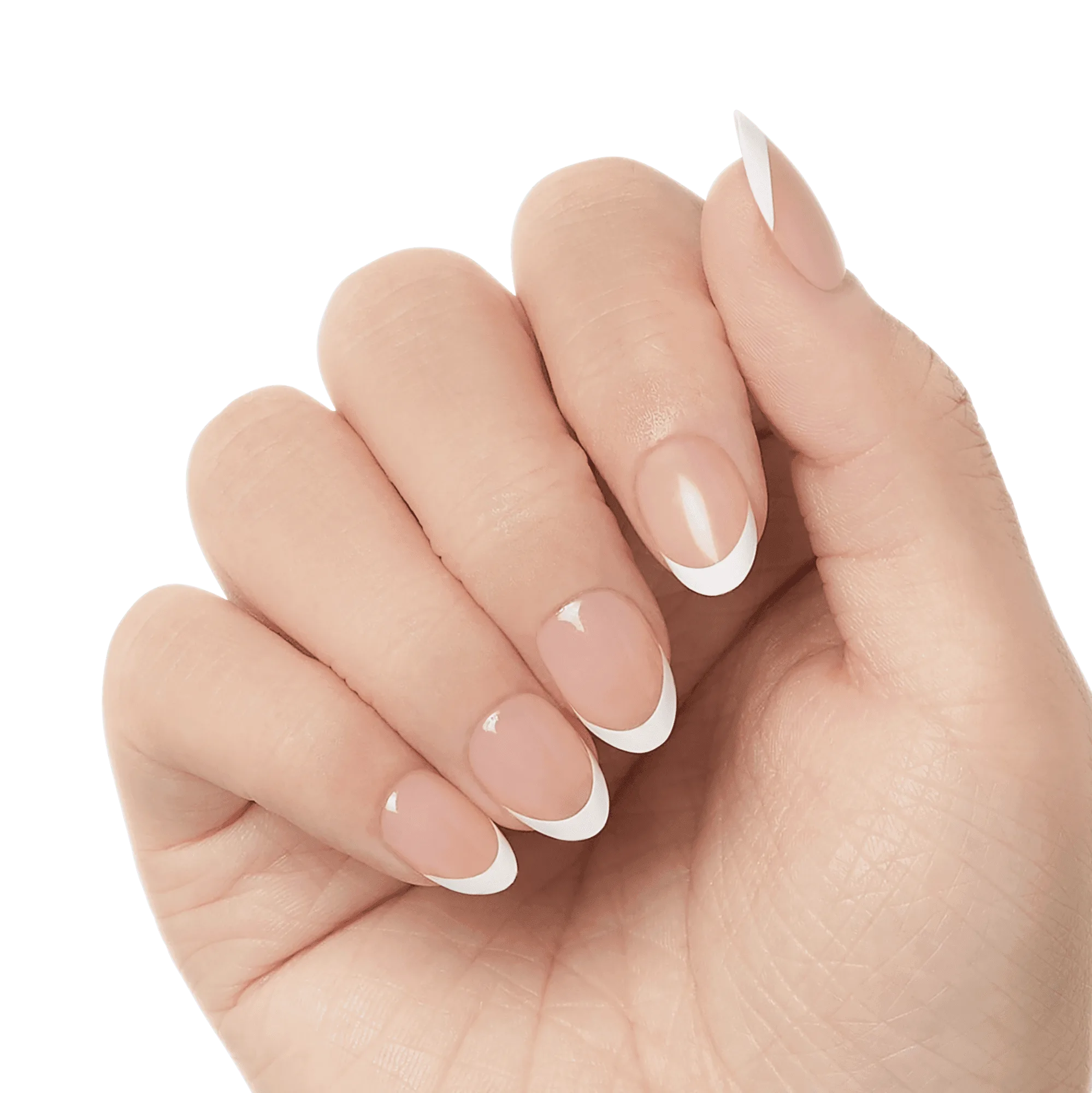 Kiss Salon X-tend Design Press On Soft Gel Nails - Nonsense | French, White, Short, Almond