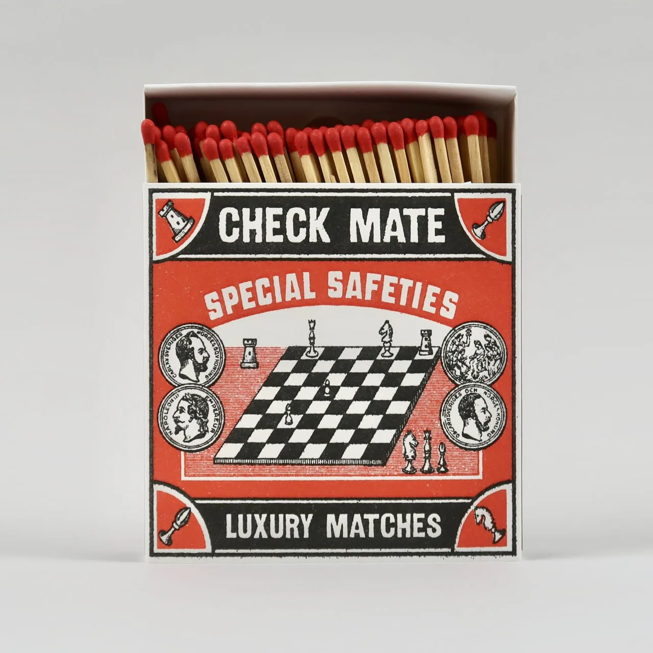 Archivist: Square Matchbox Matches - The Check Mate