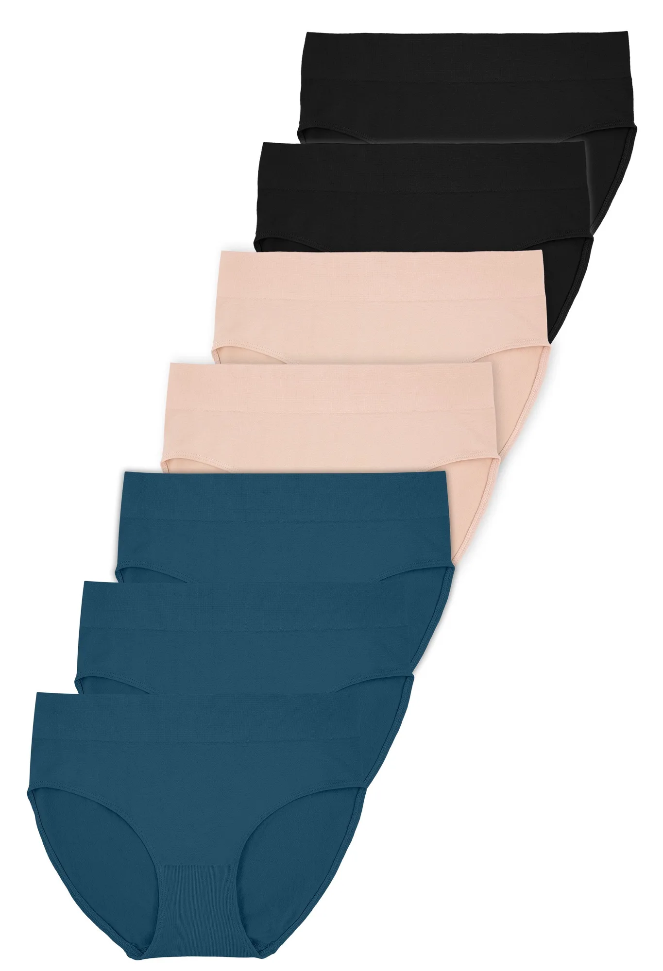 Katoenrijke dagelijkse control hoge snit slip 7 stuks