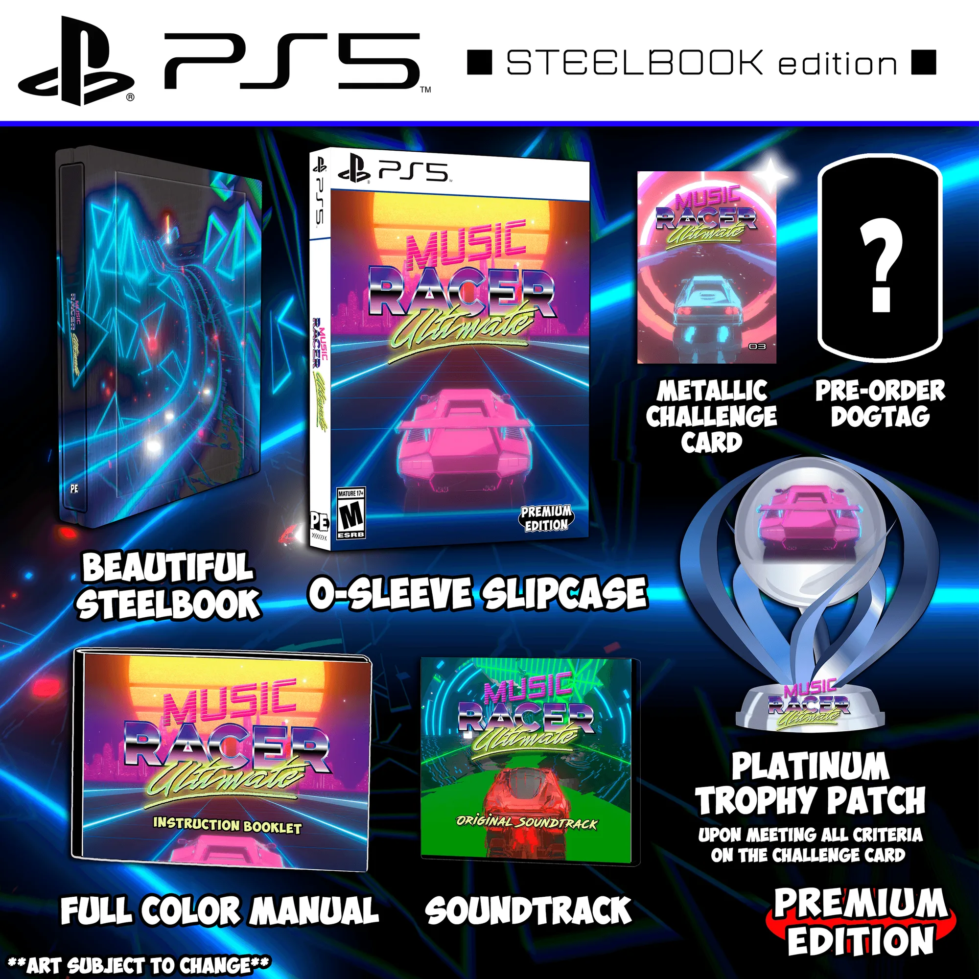 Music Racer Ultimate - Edición Steelbook PS5 y Banda Sonora