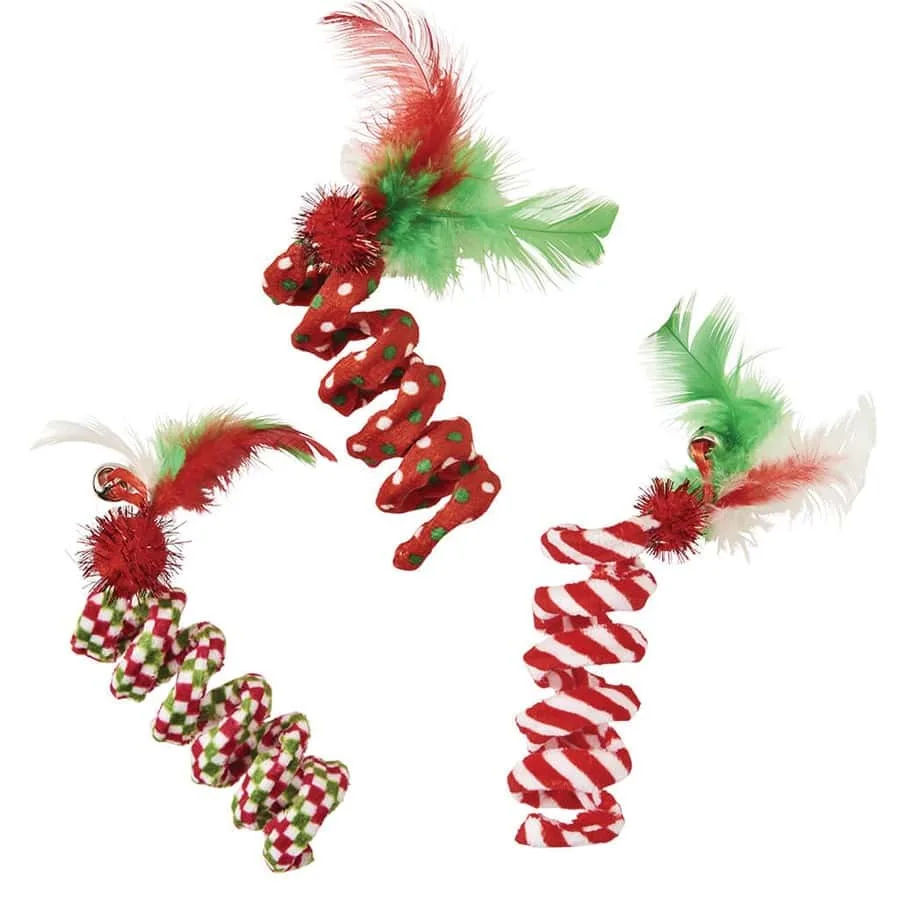 SPOT® Holiday Spring Cat Toys Assorted – 3 Pack