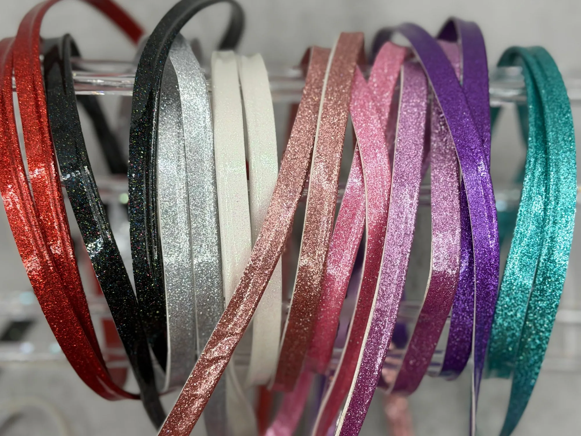 Glitter 3 mm Paspel‑Vinyl – 2,7 Yards