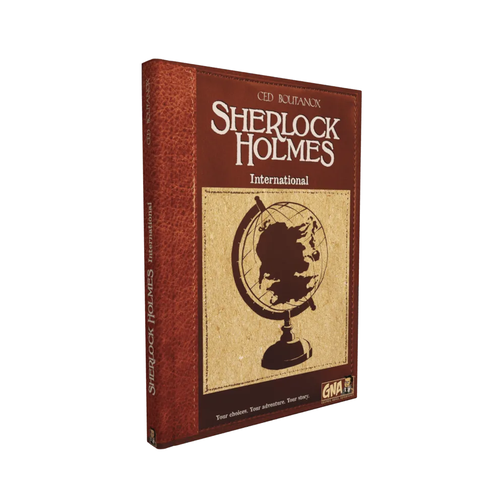 Guide d'aventure international en roman graphique Sherlock Holmes