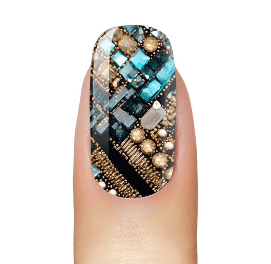 How to Apply Nagelfolie Gem Weave Without Wrinkles
