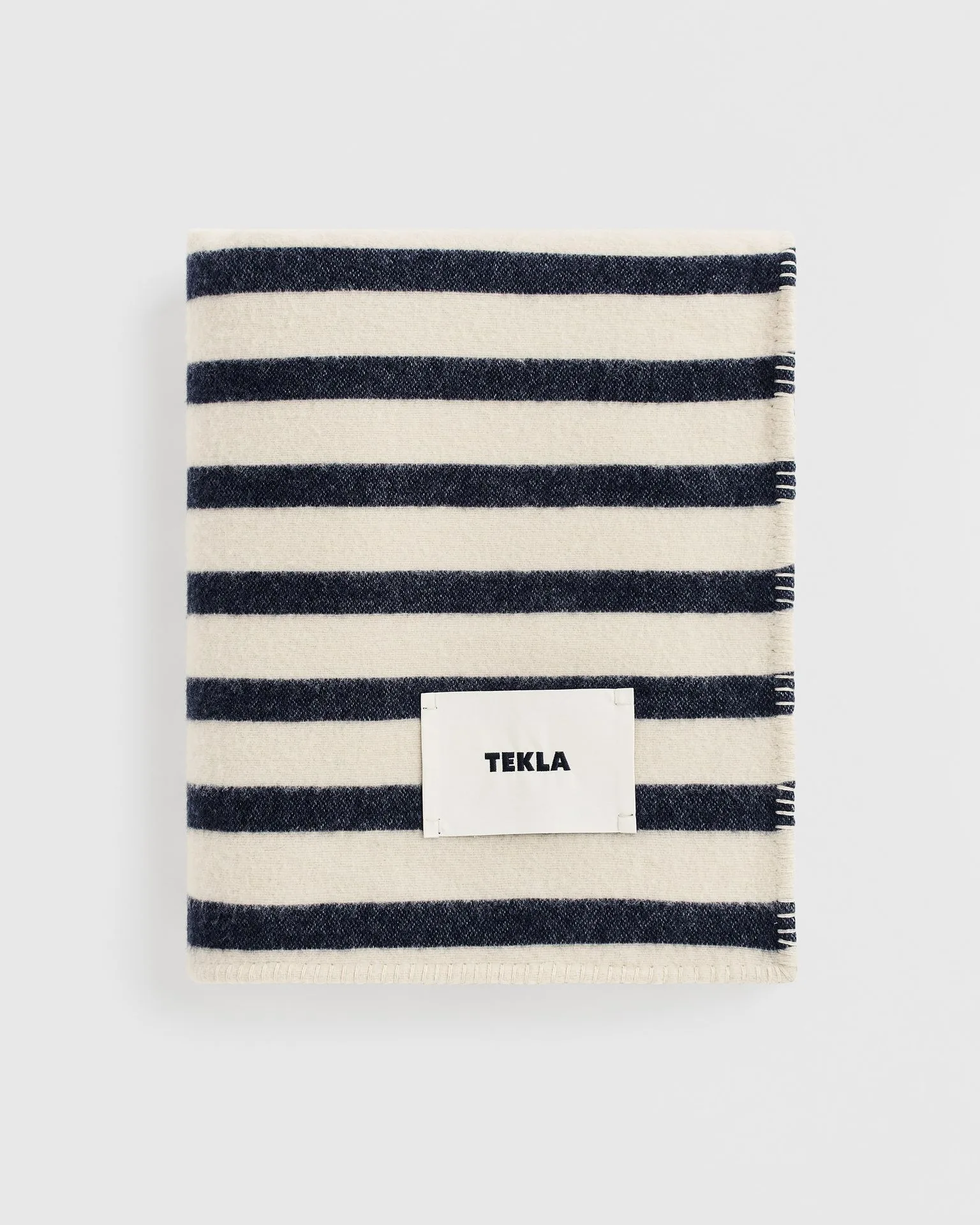 Tekla Fabrics Lambswool Blanket - Magpie Stripes