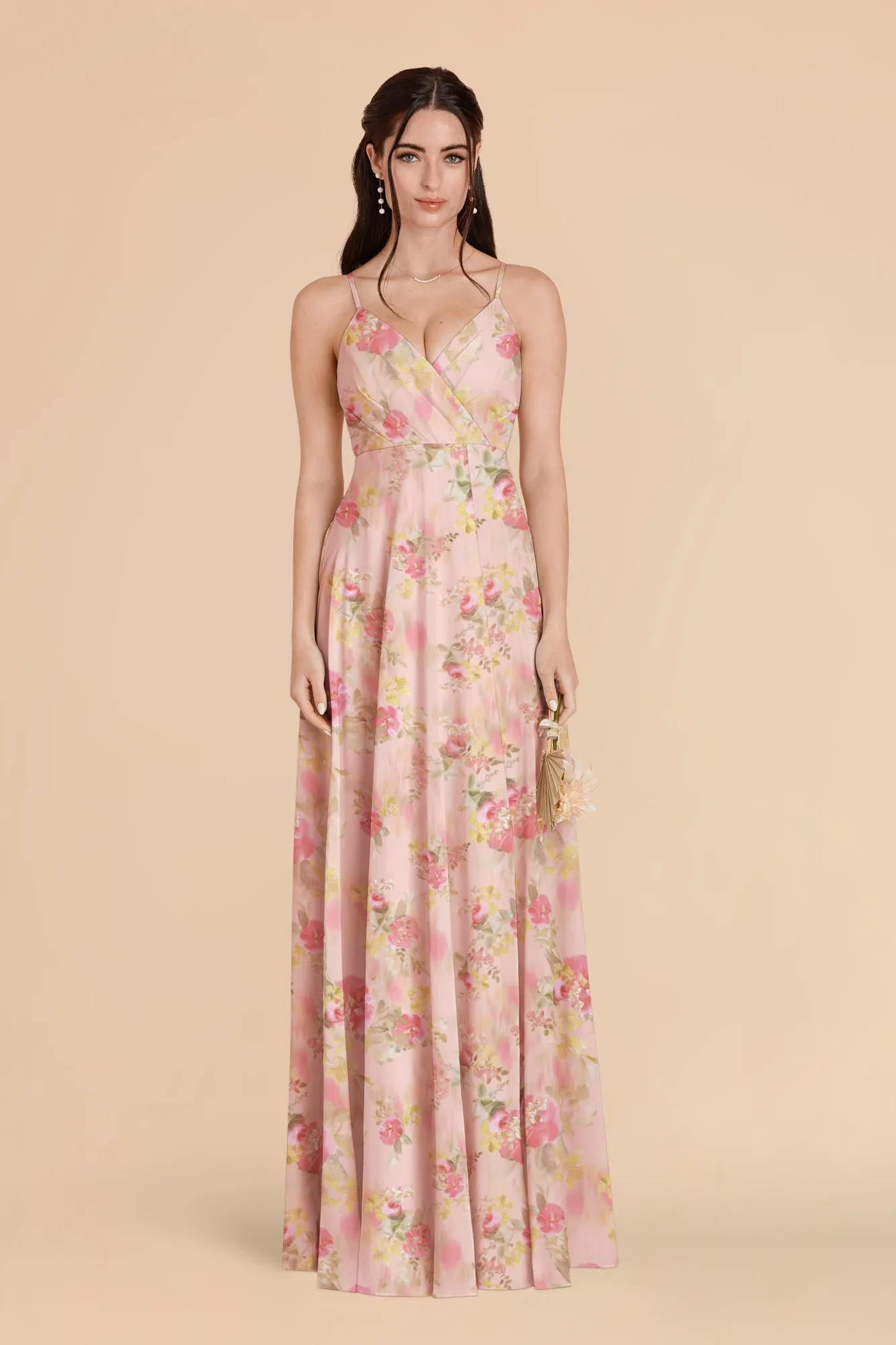 Kaia Chiffon Dress - Vintage Pink Floral