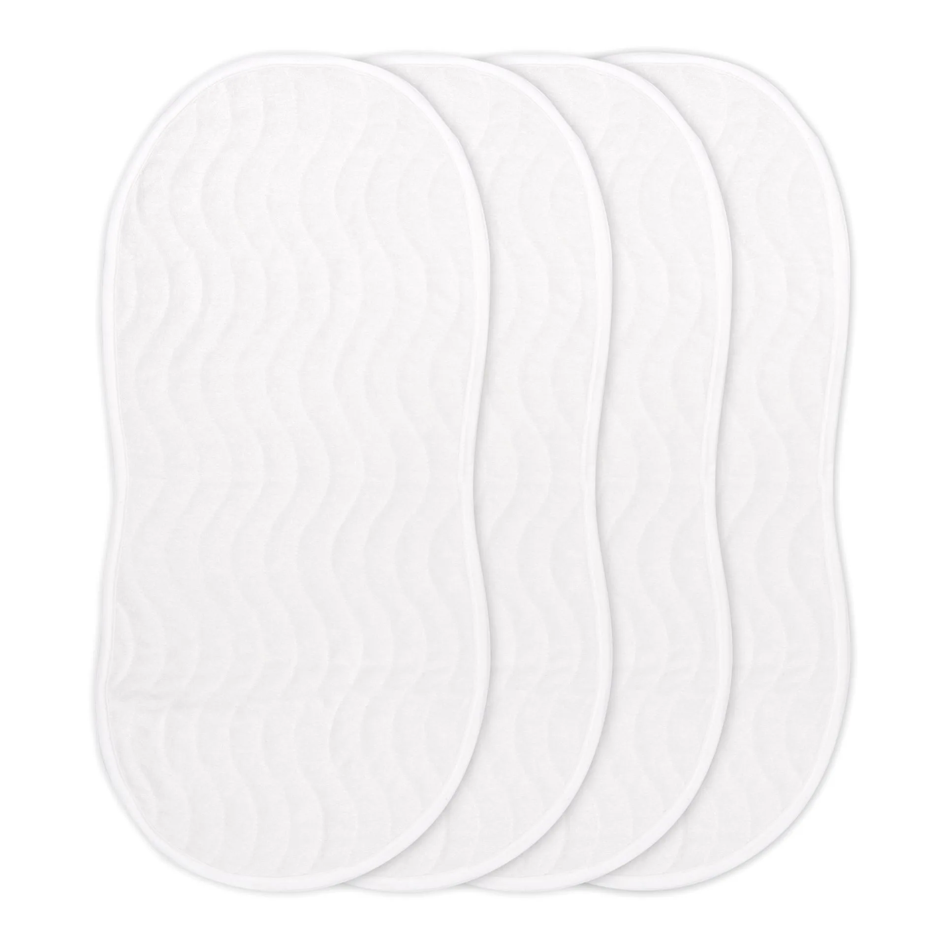 quilted reusable changing pad liners | 4-pack
