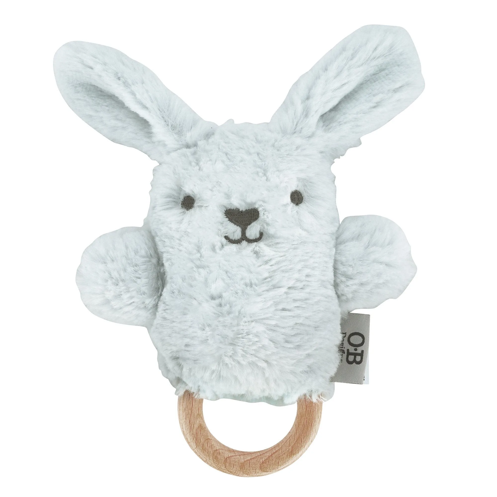 Juguete sonajero suave Baxter Soft Blue Bunny 6.8"/17cm