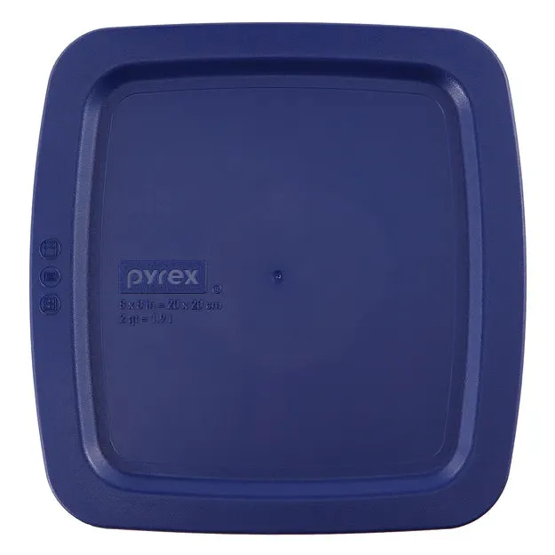 Pyrex® blauw deksel voor Easy Grab® 8-inch vierkante ovenschaal