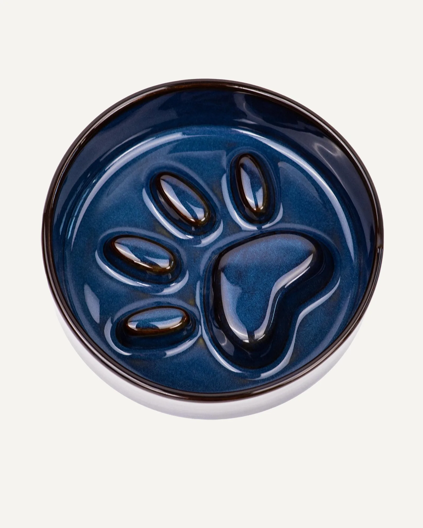 Blauer Anti-Schling-Napf für Hunde