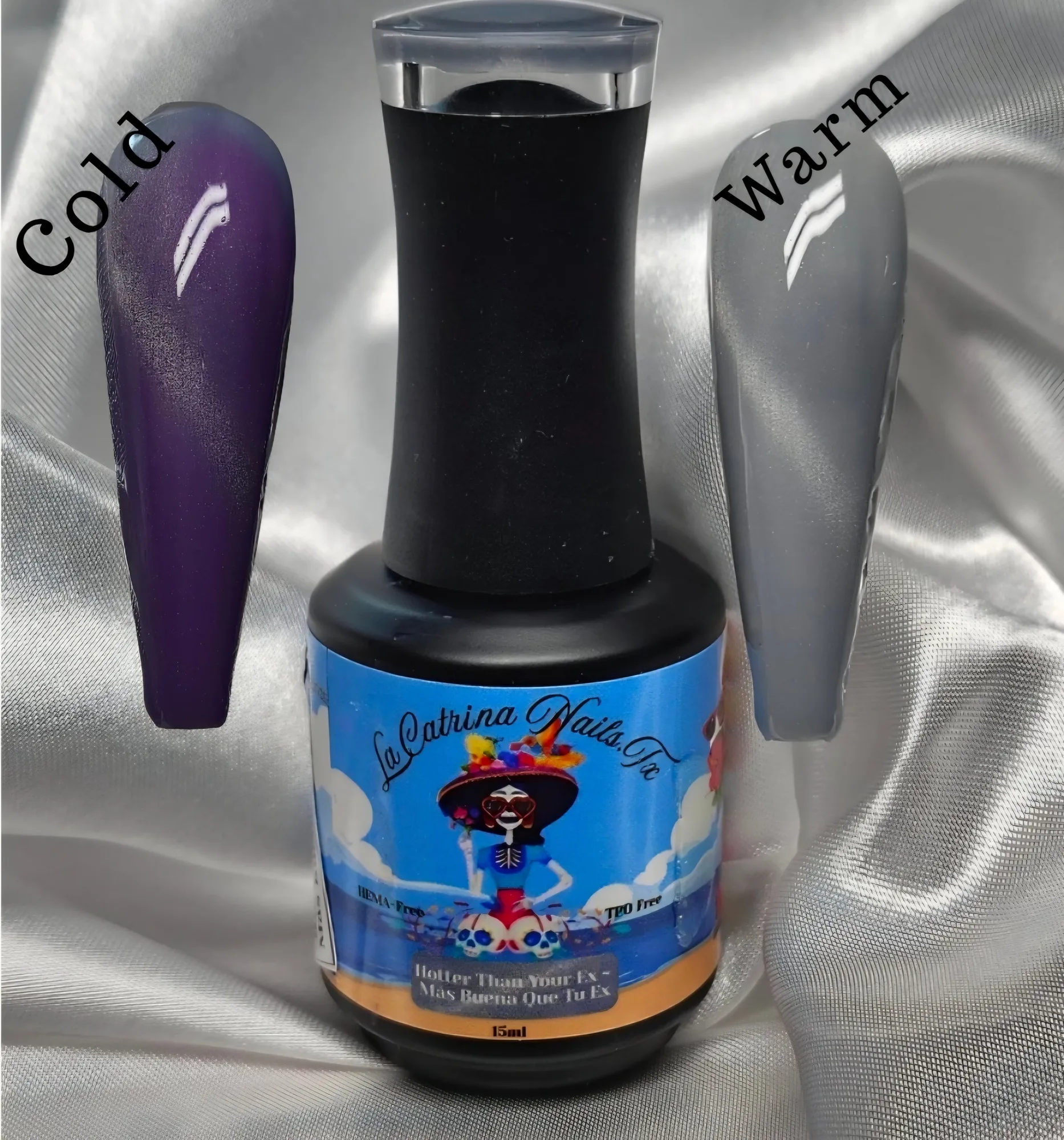 Hotter Than Your Ex ~ Más Buena Que Tu Ex ~Thermal Changing Cat Eye Gel Polish ~ HEMA-Free and TPO Free (Copy)