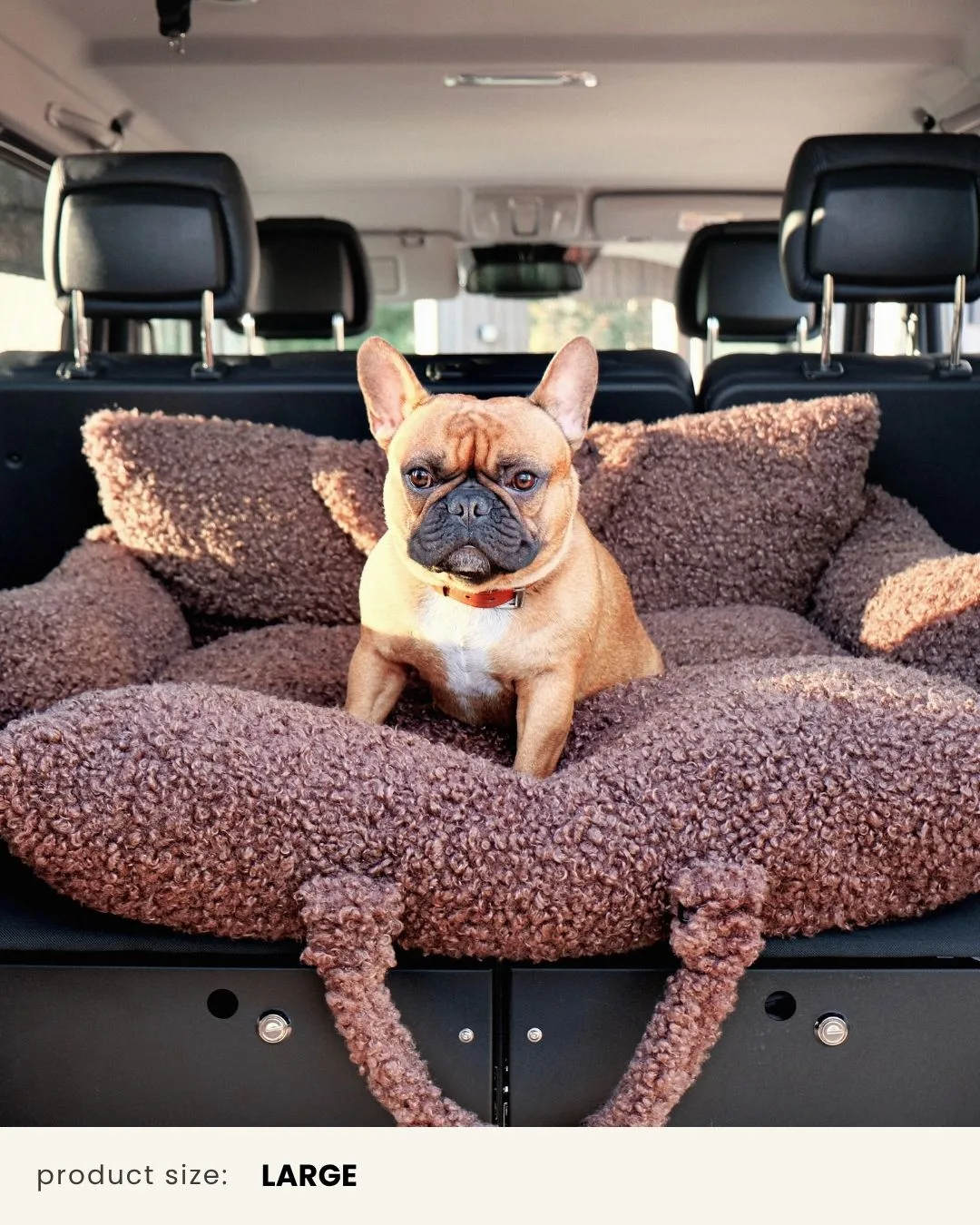 French Bulldog Brown Teddy Car Dog Bed