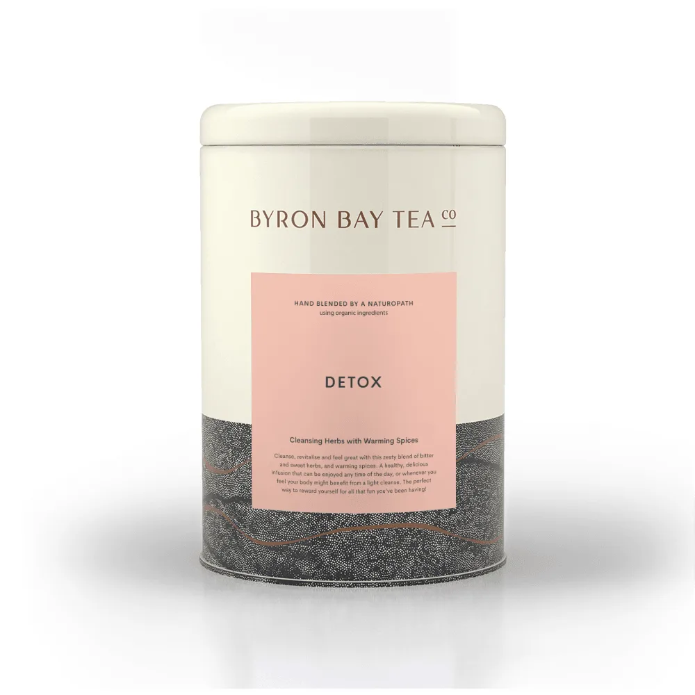 Empty Labelled Tin Detox Storage and Uses