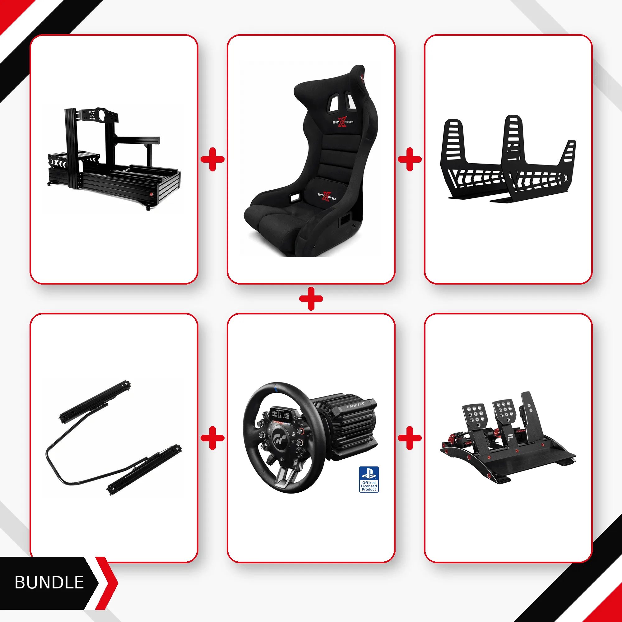 حزمة التوافق XT160 + مقعد GTR + Fanatec DD Extreme