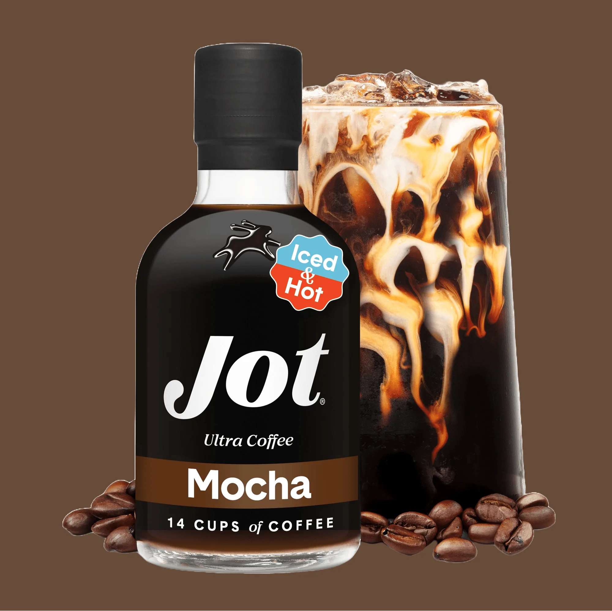 Mocha 20x kávové koncentrát | Připravte 14 šálků horké nebo studené, s mlékem nebo vodou, během sekund