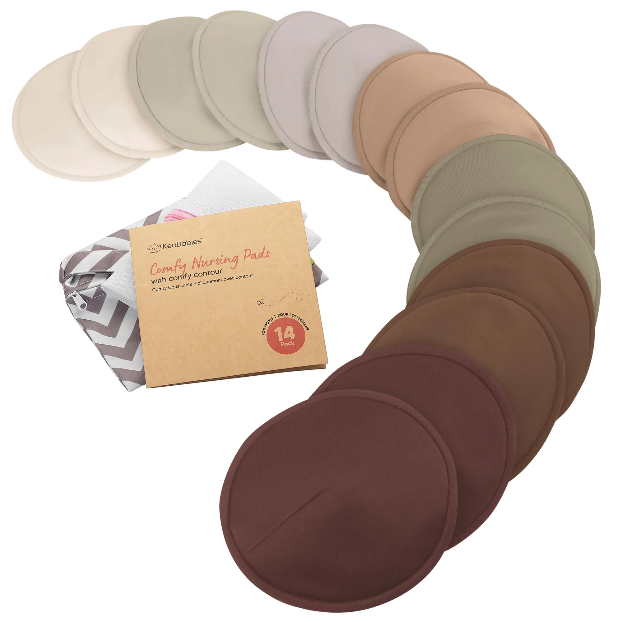 Assorbenti per Allattamento Comfy in Confezione da 14 (Sable)