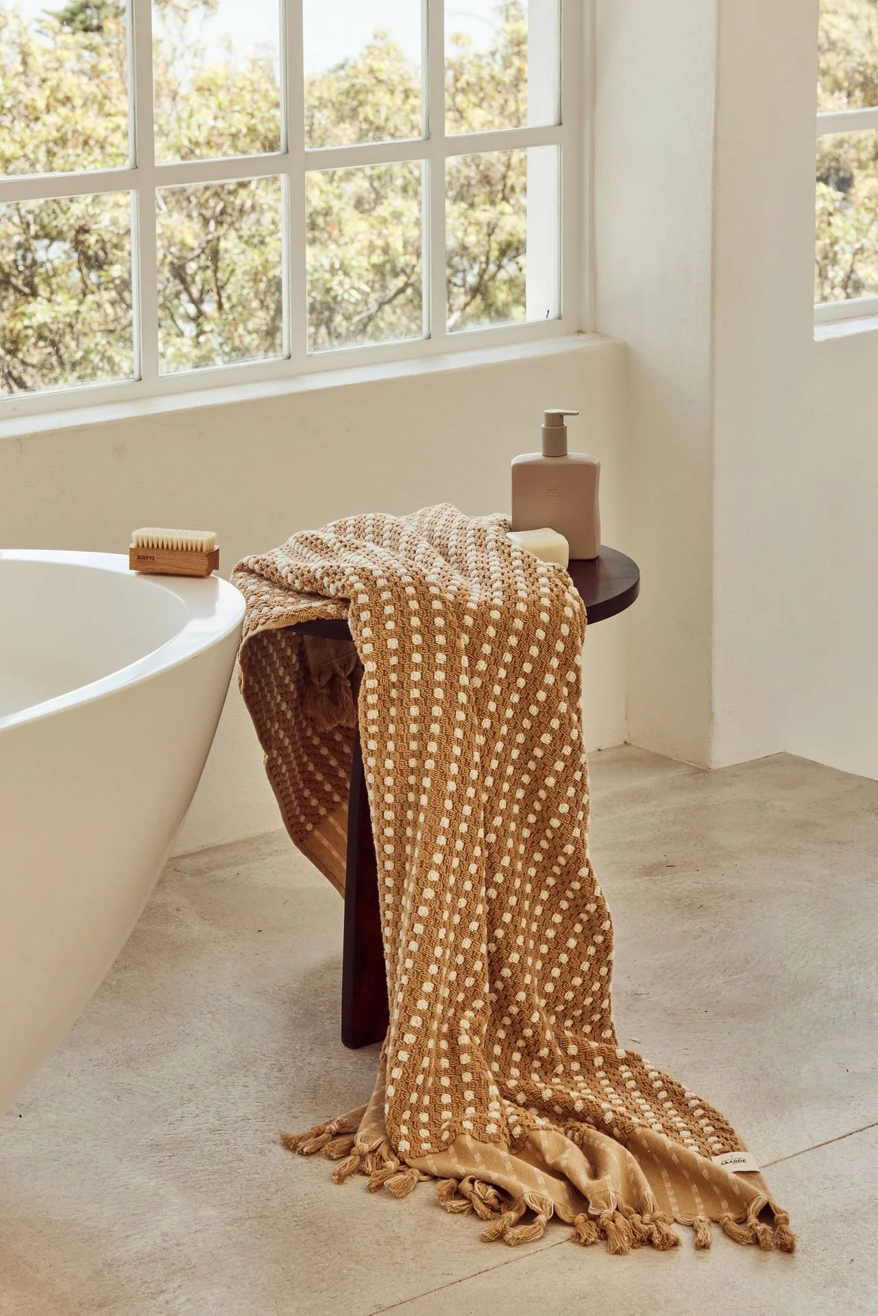 Chickpea Bath Sheet Collection | Nutmeg/Natural