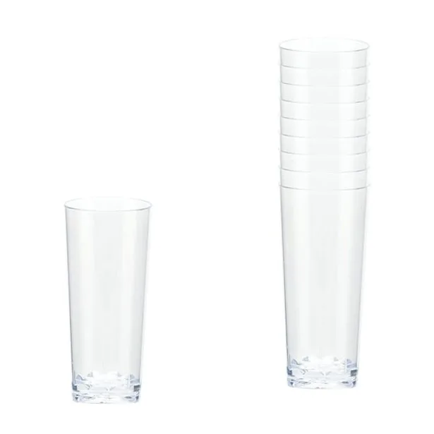 Clear Plastic Mini Cordial Glasses - 56ml (10pk)