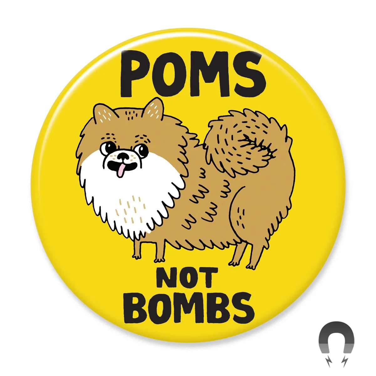Imán Grande Pompones No Bombas