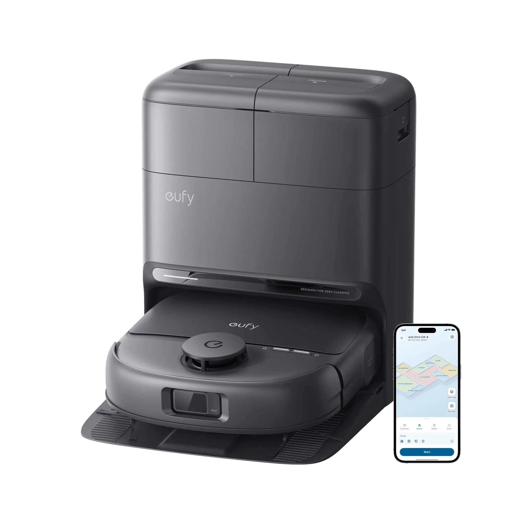 Robotický vysavač a mop eufy Omni C28 se stanicí All-in-One