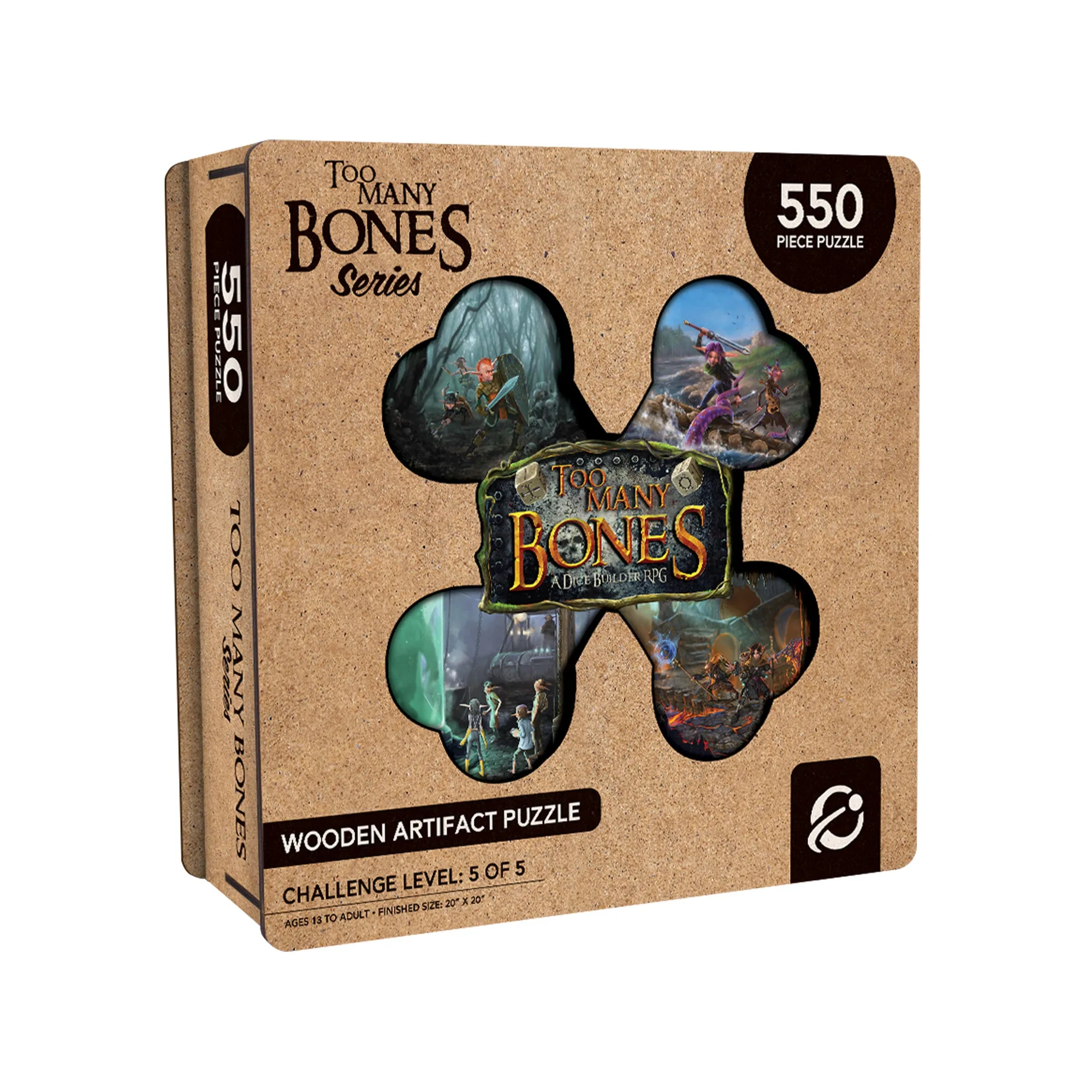 Display Your Too Many Bones Wooden Artifact Puzzle
