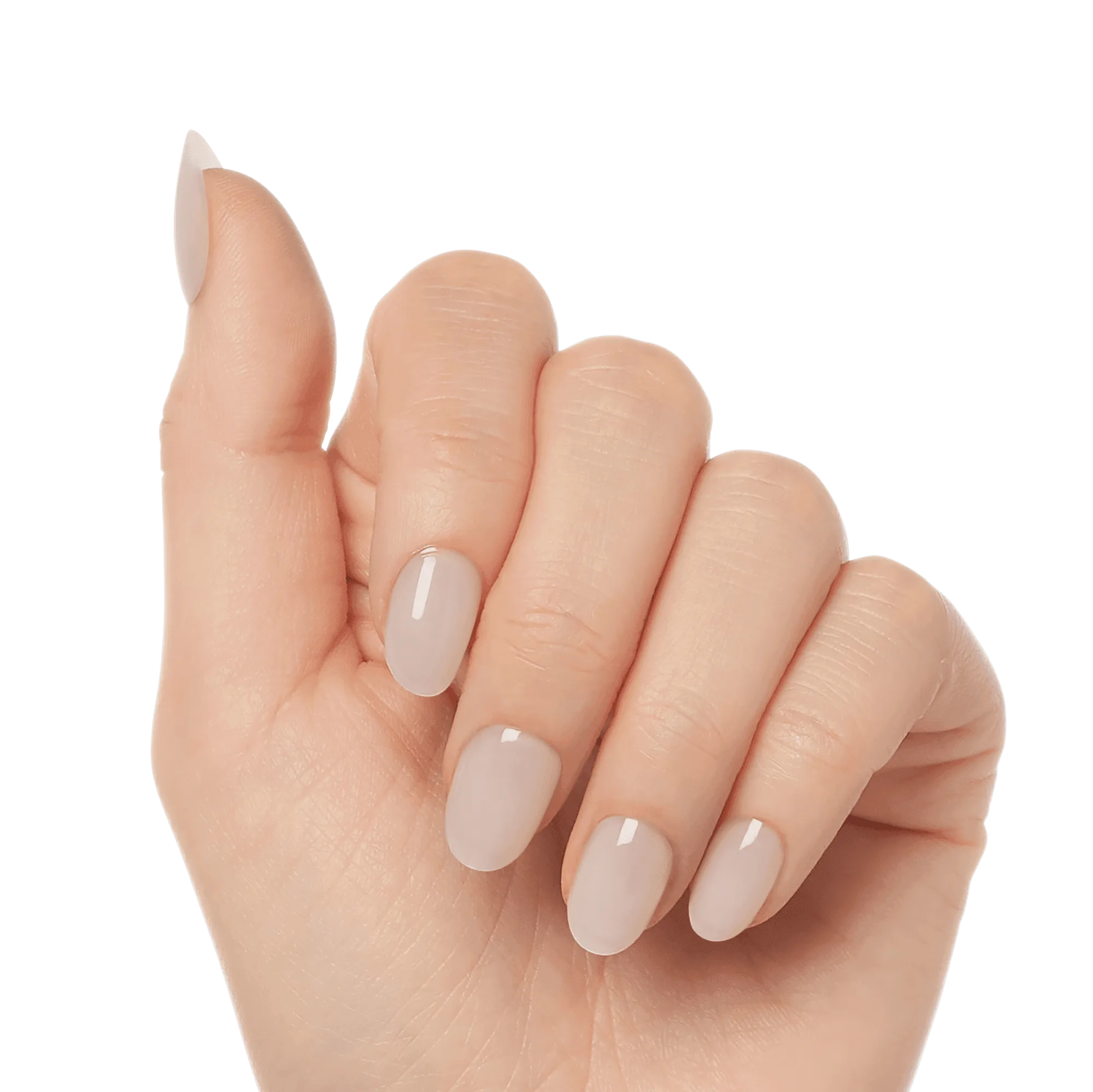 Ongles Kiss Salon X-tend Color Press On Soft Gel - Keep It | Uni, Blanc, Court, Ovale