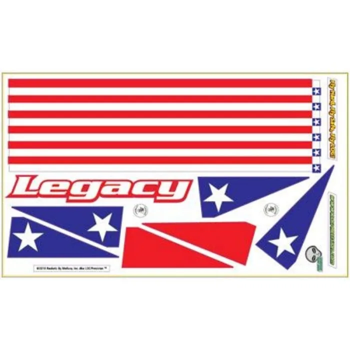 如何在火箭上貼上Legacy貼紙組