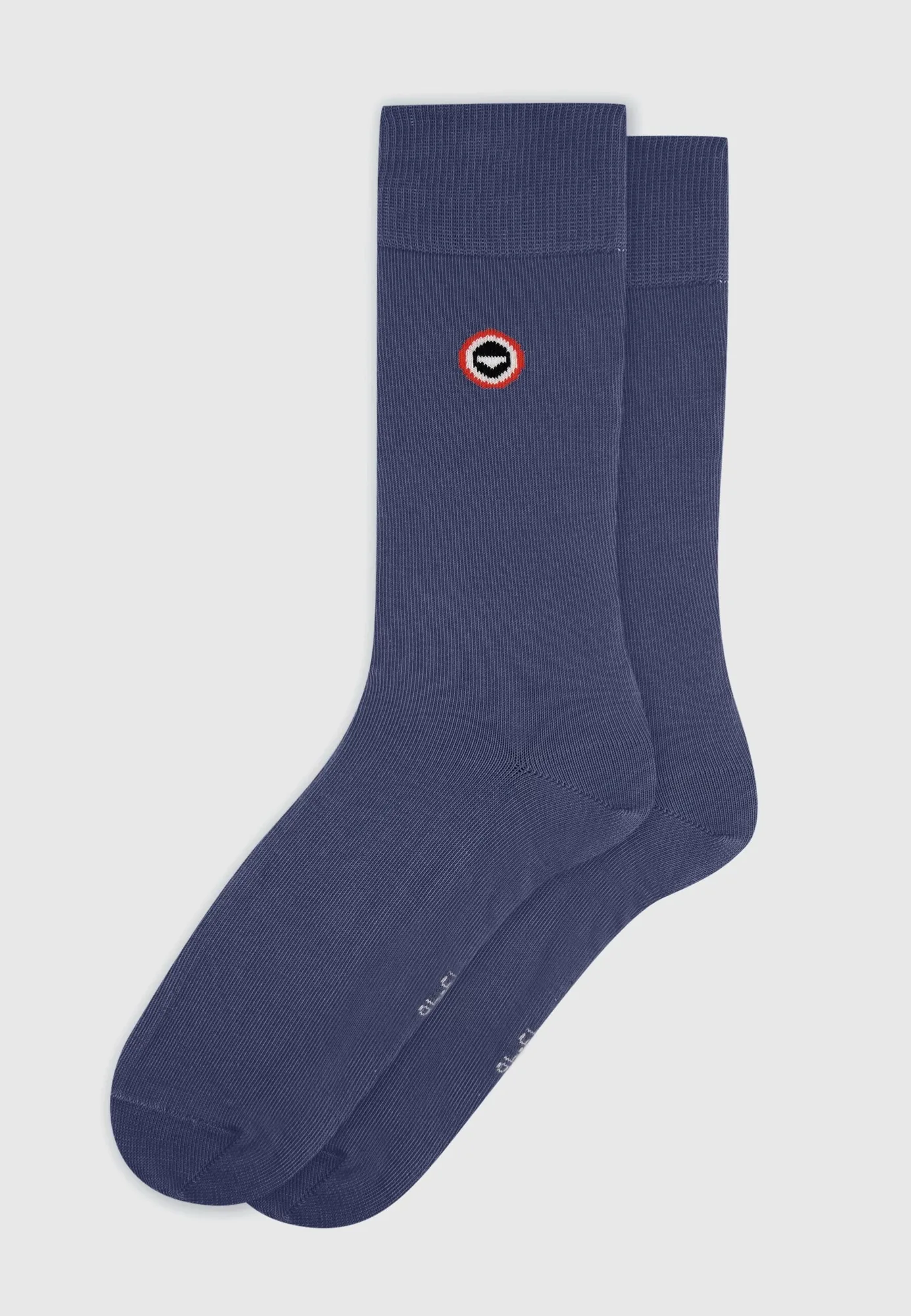 Mittelhohe Socken in Stahlblau - Robust Stahl