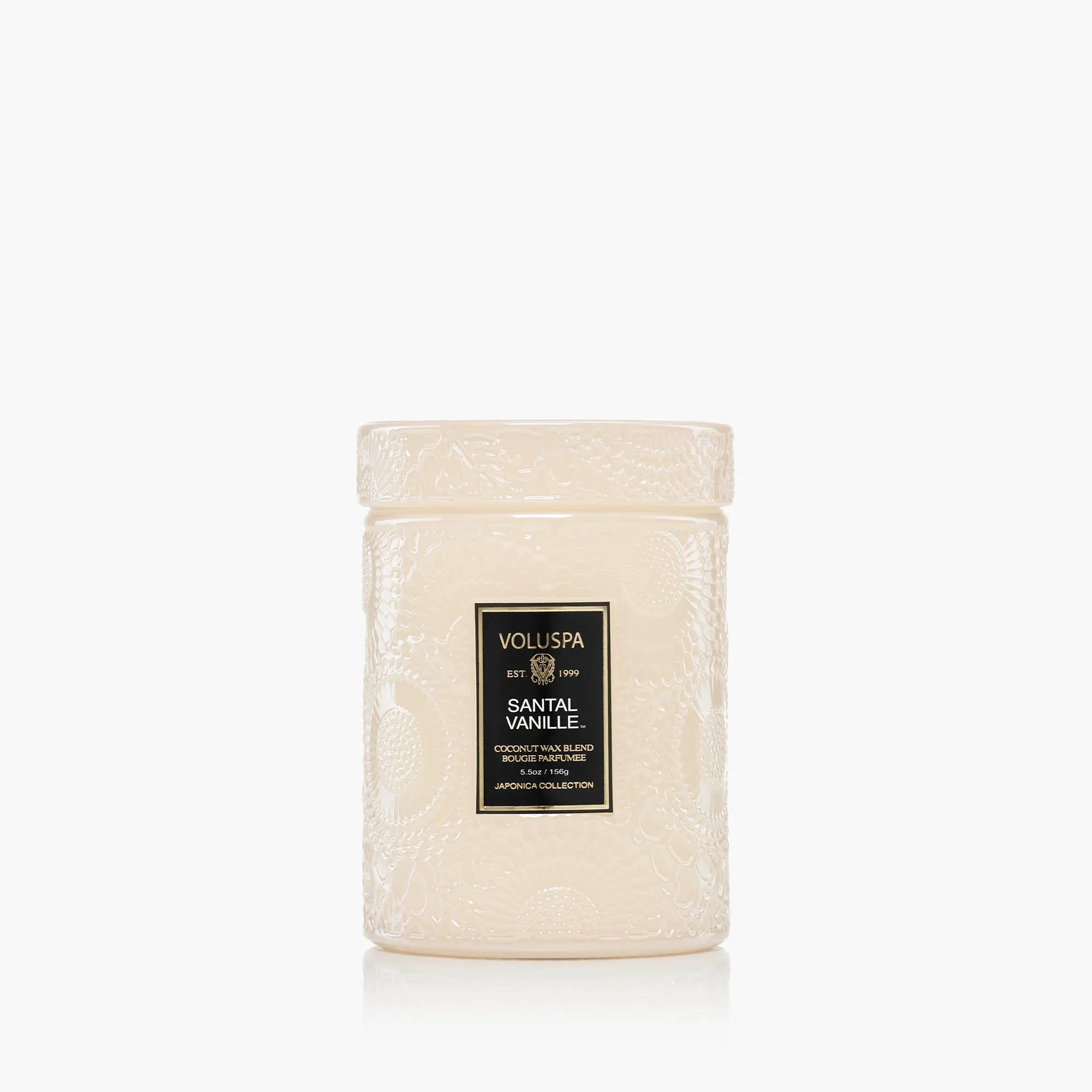 Santal Vanille - pieni lasipurkki kynttilä