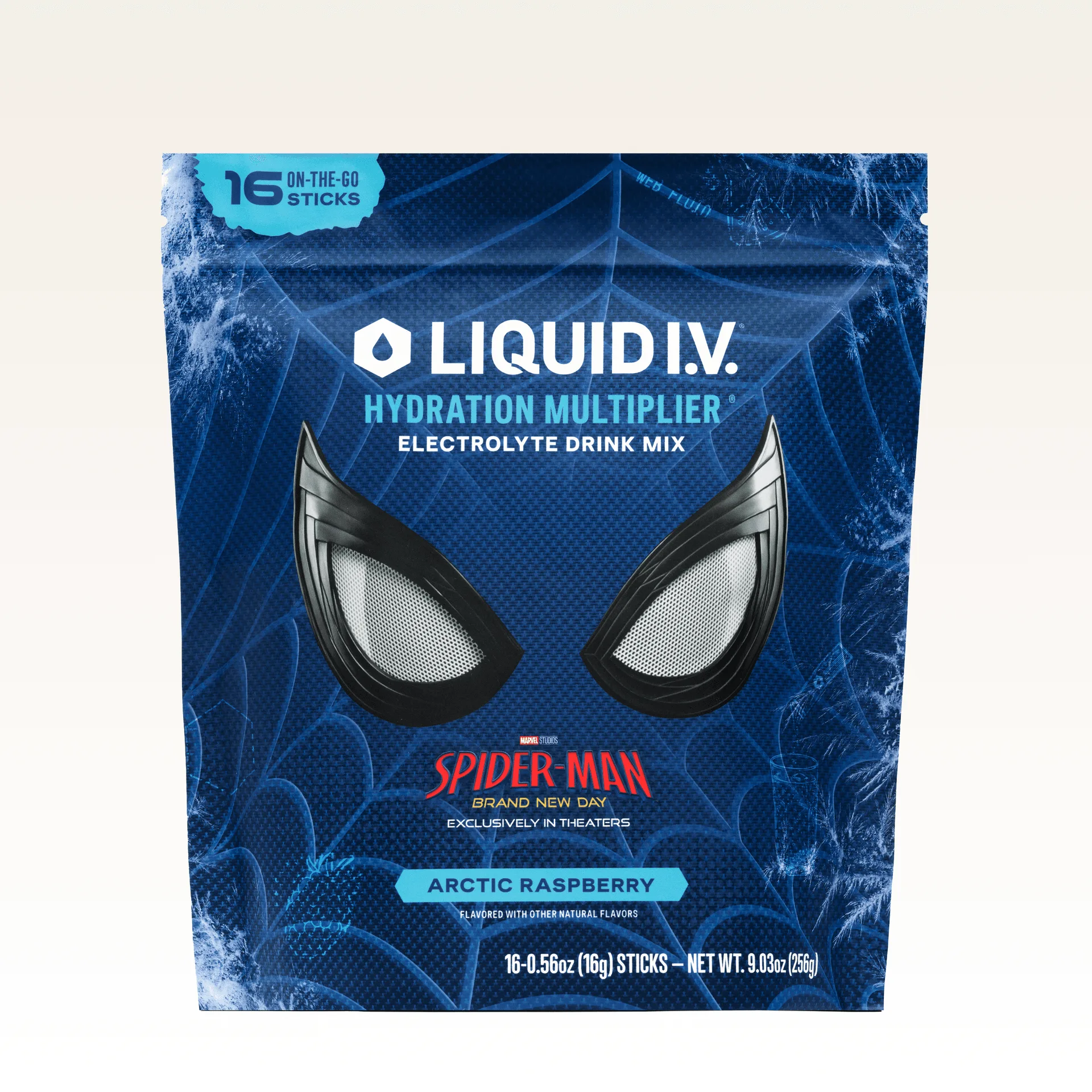 Spider-Man Arctic Raspberry Hydration Multiplier smaaknotities