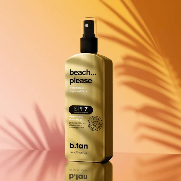 B.Tan Beach... Please Deep Tanning Dry Spray Oil